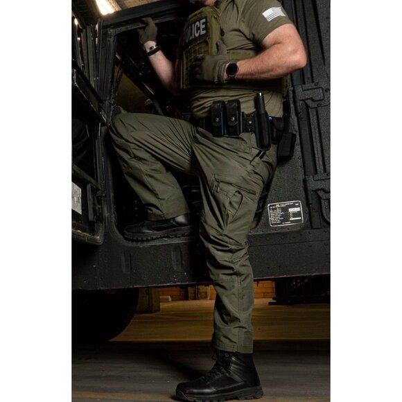 LAPG Men's OD Green Atlas Rip-Stop Tactical Pants Size 38x32 Police Hunting - Picture 6 of 6